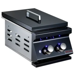 Whistler Burford Black Silk 3-4 Double Built In Side Burner | New 2024