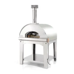 Fontana Marinara Wood Pizza Oven With Trolley | Stainless Steel