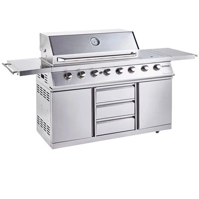 Outback Signature 6 Burner Hybrid IR Barbecue | Stainless Steel + FREE COVER & ROTISSERIE 1 Outback Signature 6 Burner Hybrid IR Barbecue | Stainless Steel + FREE COVER & ROTISSERIE