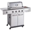 Outback Jupiter 4 Burner Hybrid Barbecue With Chopping Board | Stainless Steel