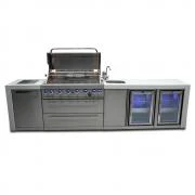 Mont Alpi 805 6 Burner Deluxe Stainless Steel Kitchen Island | Infrared Side Burner | Sink | 2 Fridges 3 Mont Alpi 805 6 Burner Deluxe Stainless Steel Kitchen Island | Infrared Side Burner | Sink | 2 Fridges - Image 3